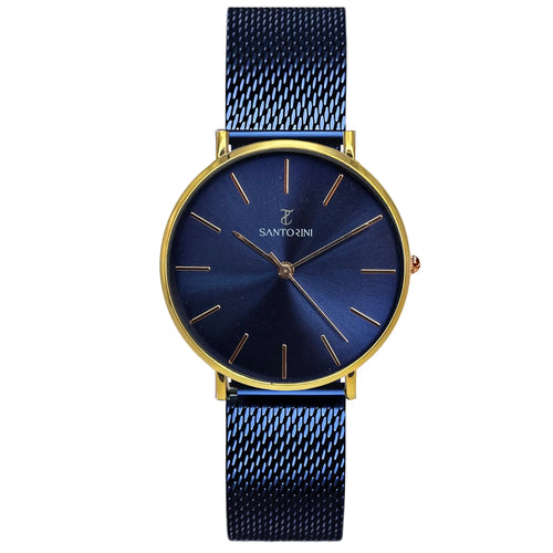 Santorini Essence Blue Gold Women’s Watch - 36mm