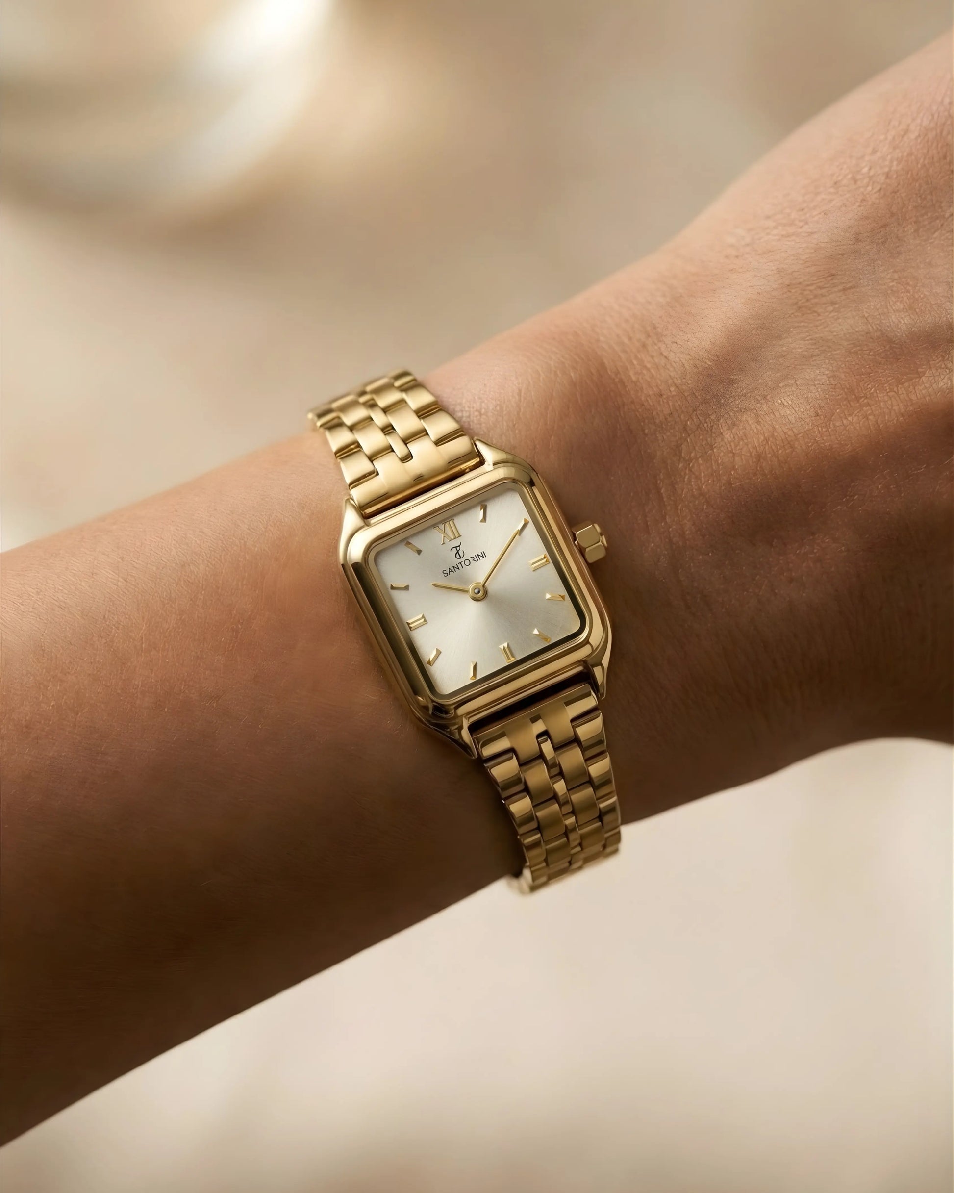 Relógio Santorini Square One Feminino Gold 23mm